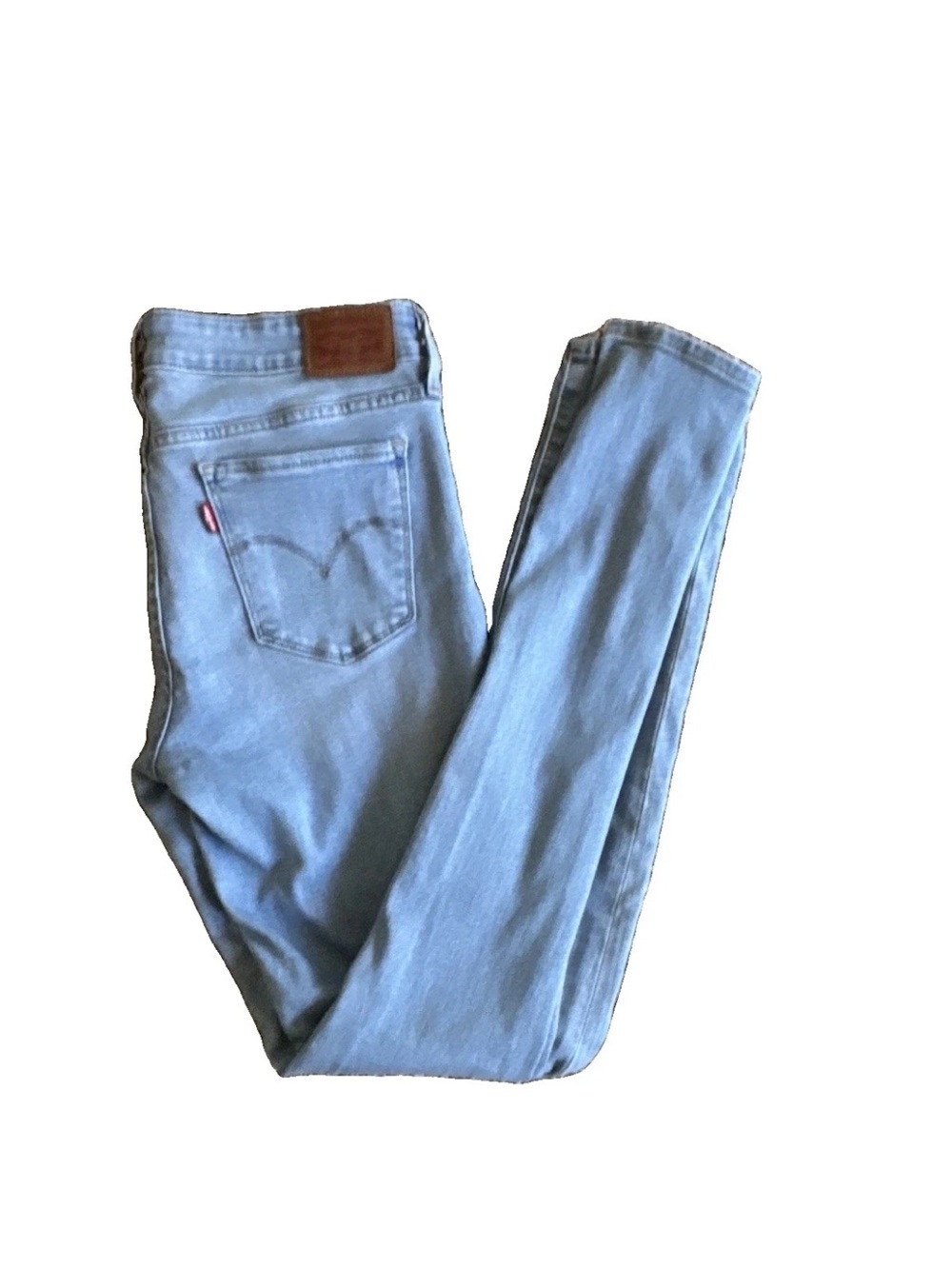 Levi's Women's 711 Skinny Jeans Size 29 Light Blue Denim Mid Rise
